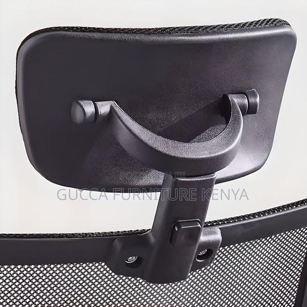 Office Chairs:Ergonomic Midnight Black Highback Office Chair - thumbnail 4
