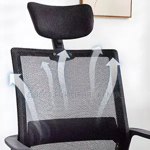 Office Chairs:Ergonomic Midnight Black Highback Office Chair