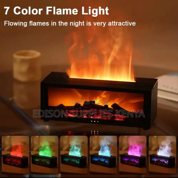 Fire Place Aroma Diffuser Essential Oils Diffuser Wit Flame - main view