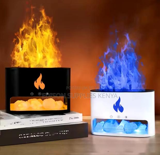 Fire Place Aroma Diffuser Essential Oils Diffuser Wit Flame - thumbnail 2