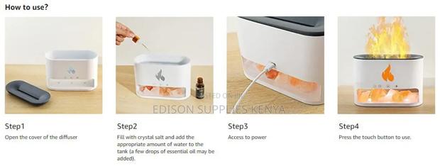 Fire Place Aroma Diffuser Essential Oils Diffuser Wit Flame - thumbnail 5
