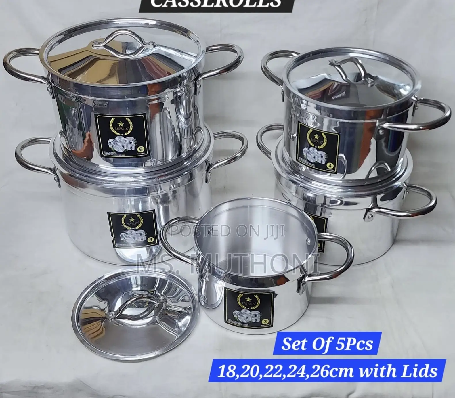 792103 Premium Aluminium Casseroles