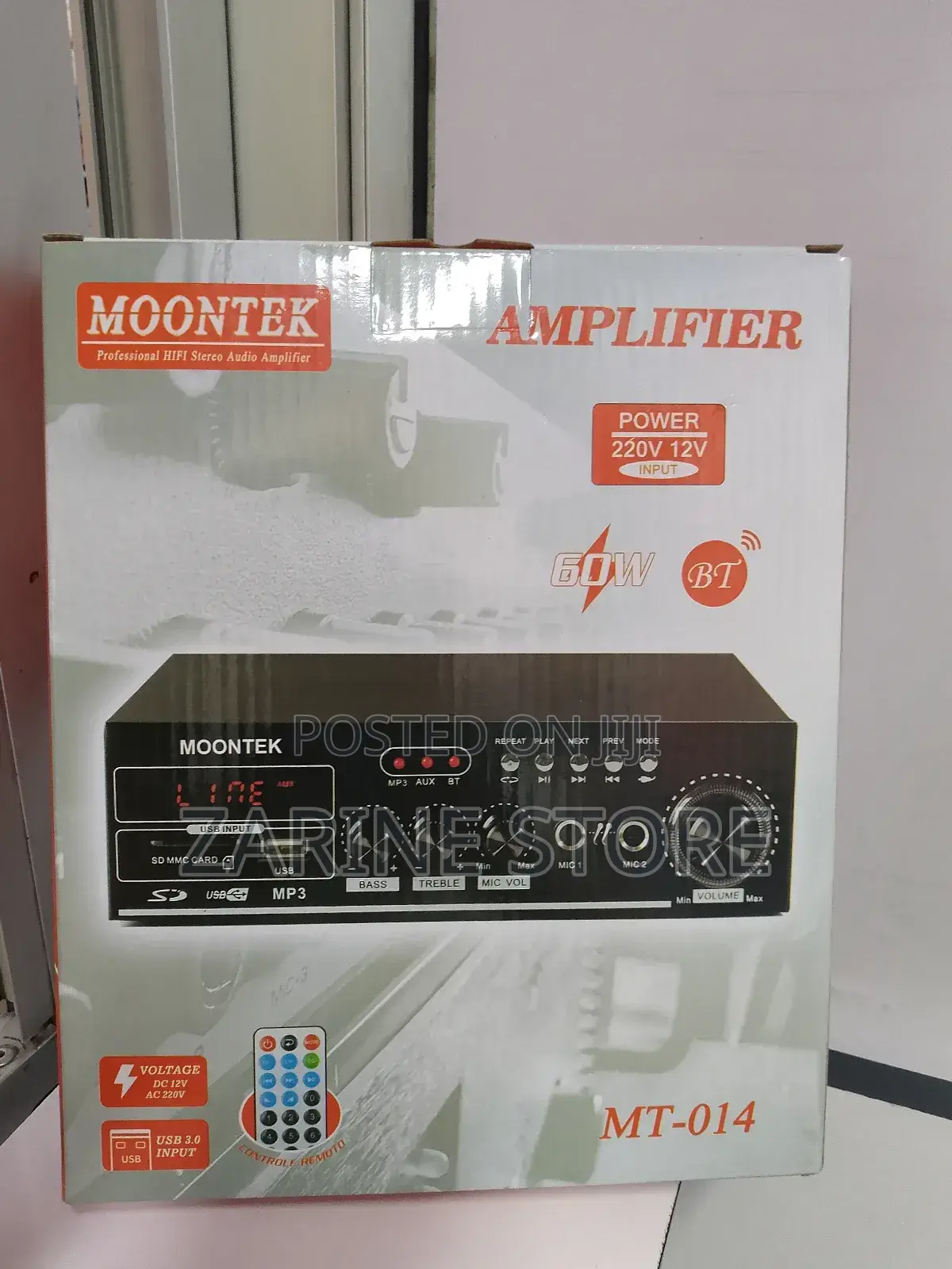 Hifi Amplifier USB/Sd MMC/Fm/Bluetooth Player 60w