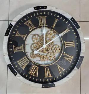 Real Moving Gears Antique, Vintage Wall Clock Vintage Clock