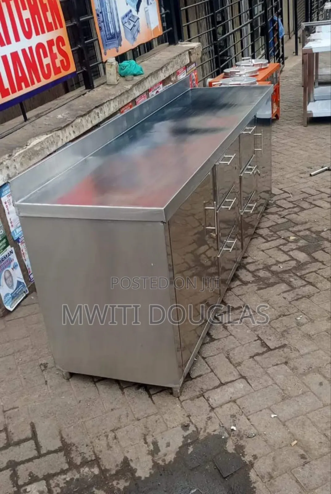 Extraordinary Shinny Stainless Storage Cabinet