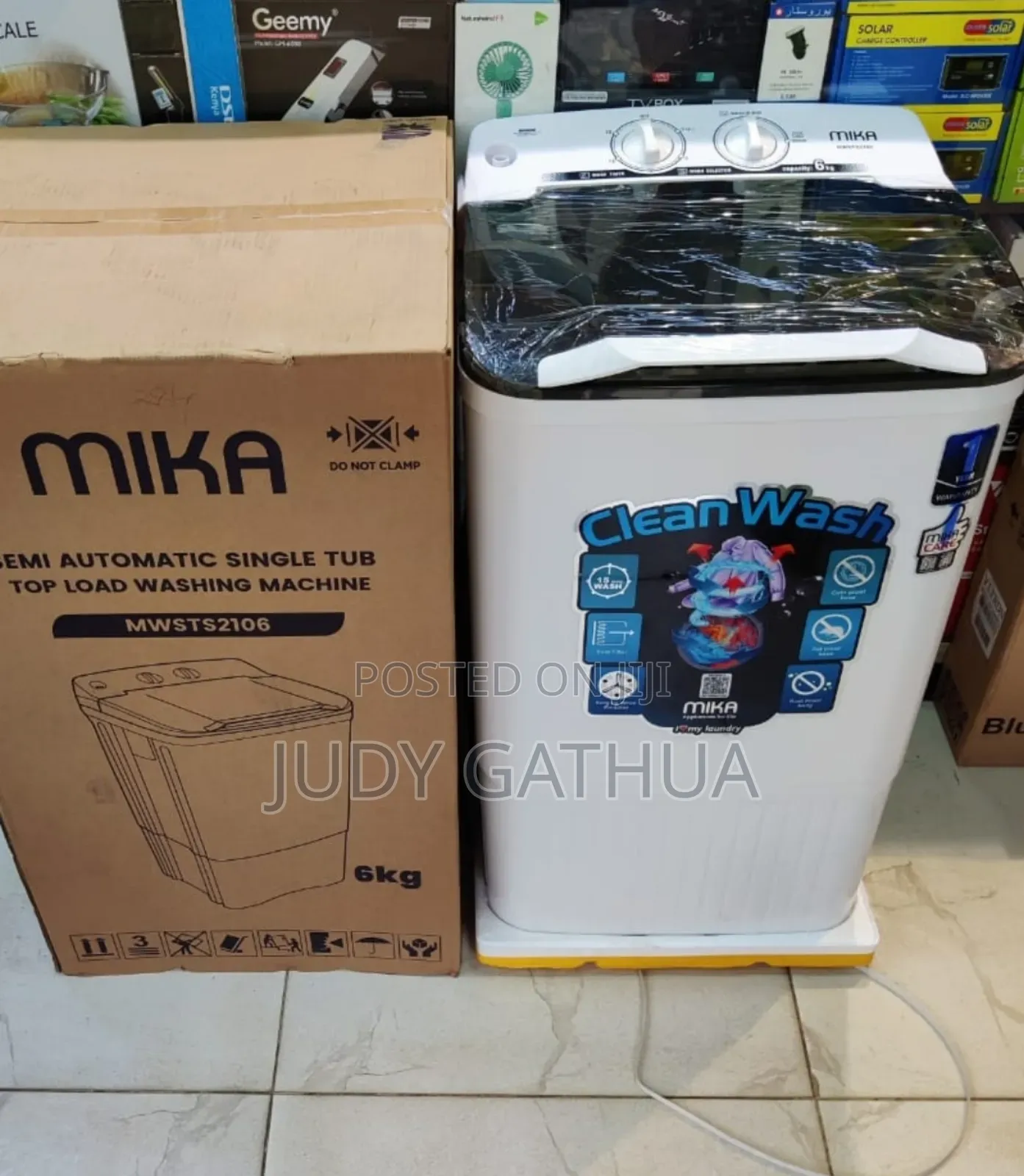 Mika Top Loading Washing Machine 6kg