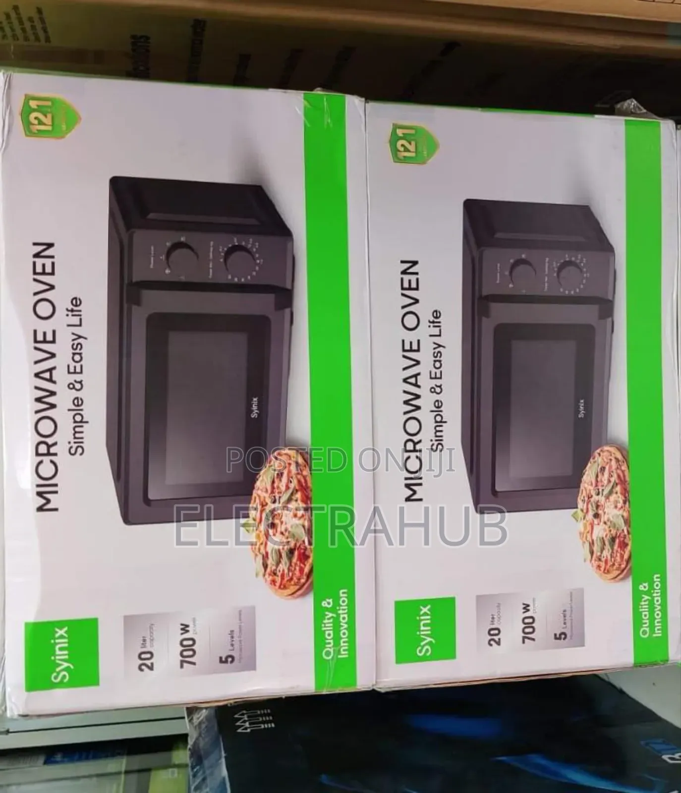 Syinix Manual Microwave Oven New Sealed in a Shop