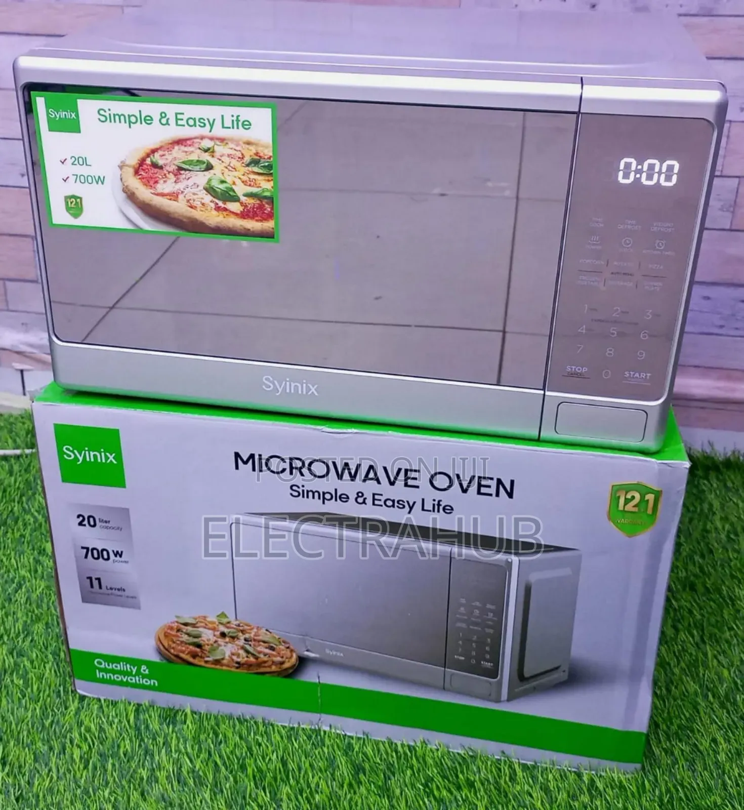 Syinix Digital Microwave (Silver) New Sealed in a Shop