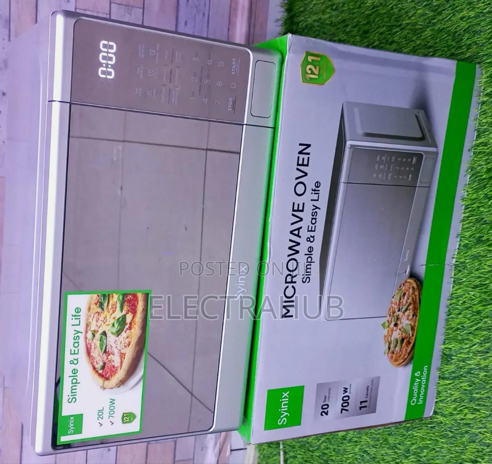 Syinix Digital Microwave (Silver) New Sealed in a Shop