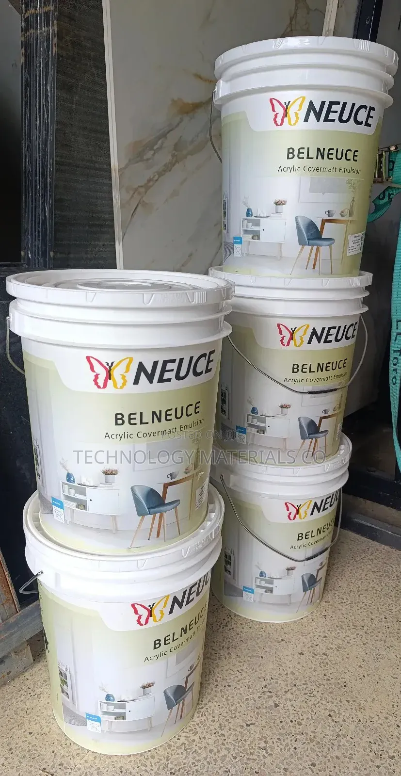 BELNEUCE Brilliant White Acrylic Covermatt Emulsion(20 L)