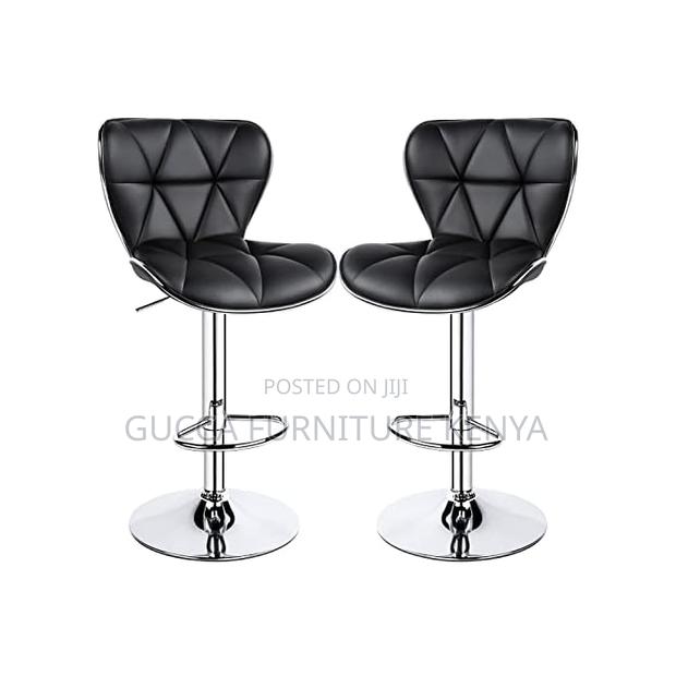 Home Chairs:Height Adjustable Pu Leather Padded Barstool - thumbnail 5