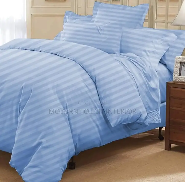 Blue Stripped Bedsheets
