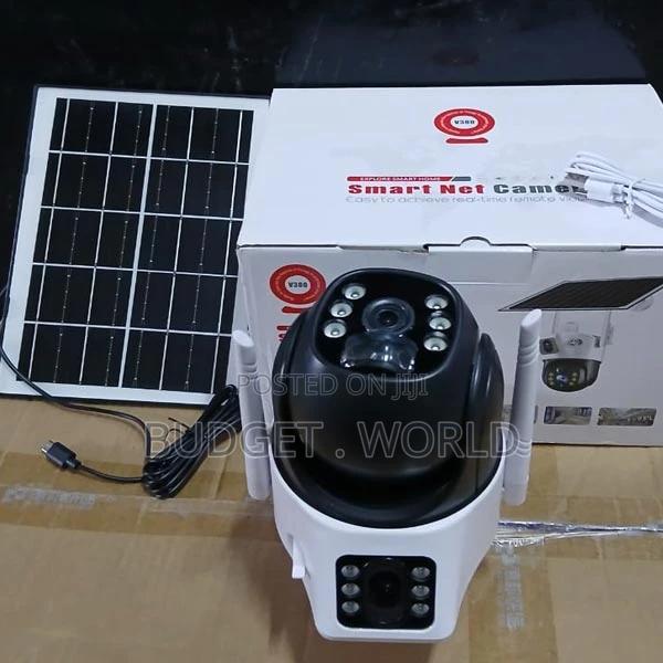 Outdoor Dual Lens 4g Camera With Fixed + PTZ Control, Uhd ,