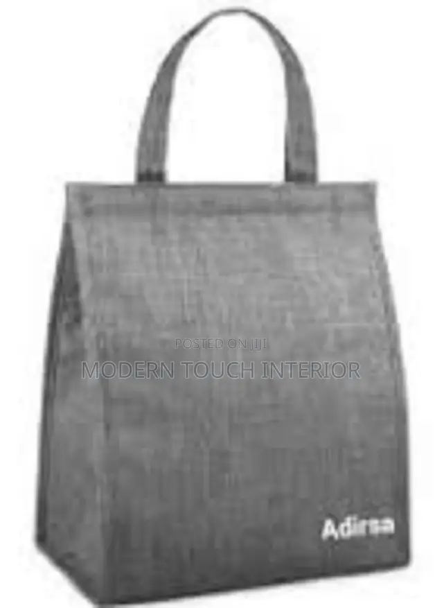 Grey Tote Lunch Bag