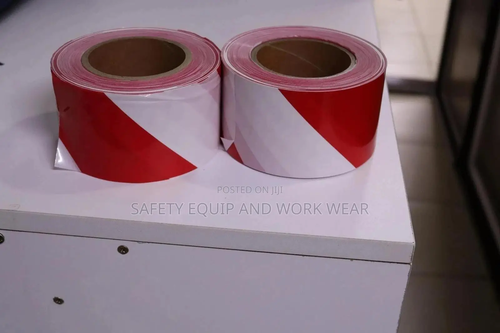 Redwhite Stripped Hazard Barricade Tape