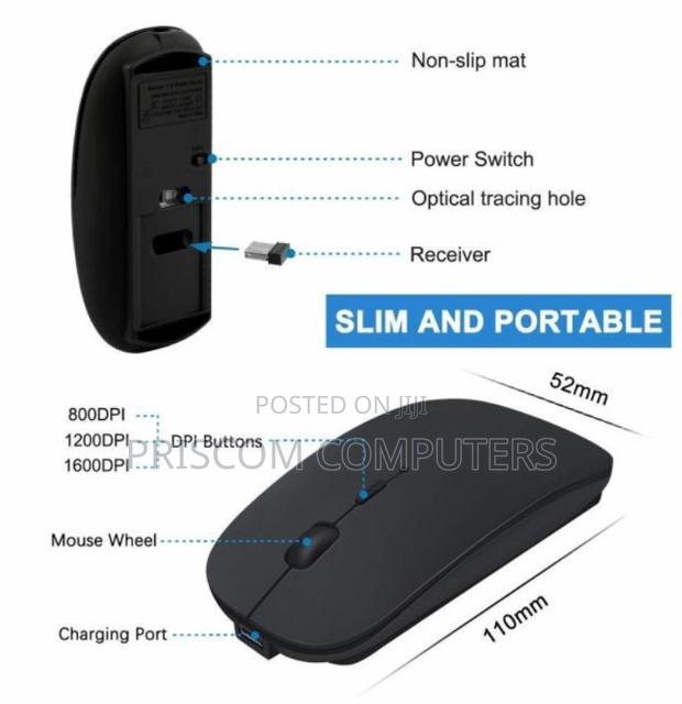 Rechargeable Wireless Mouse (Ultra-slim Design) - thumbnail 2