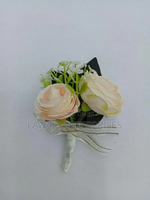 Pink Rose Suit Pocket Flower