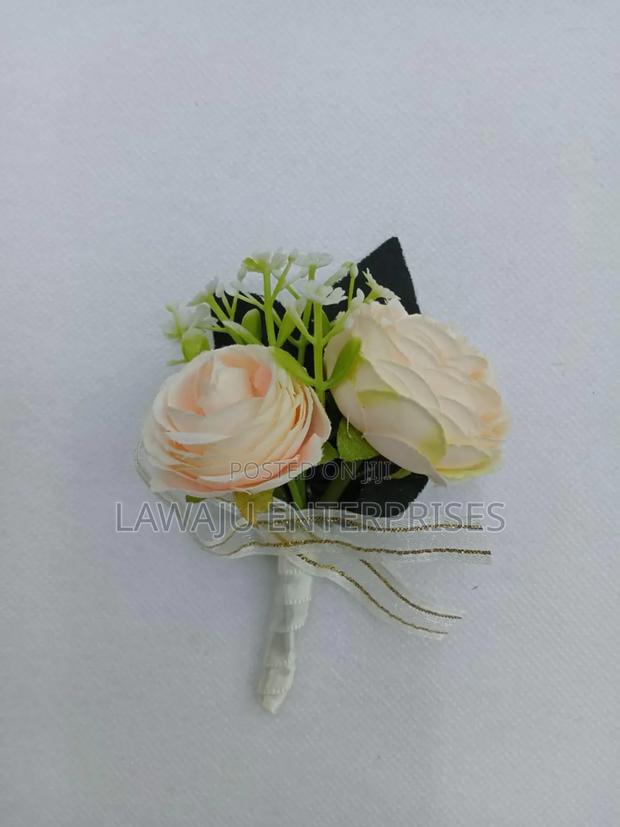 Pink Rose Suit Pocket Flower - thumbnail 2