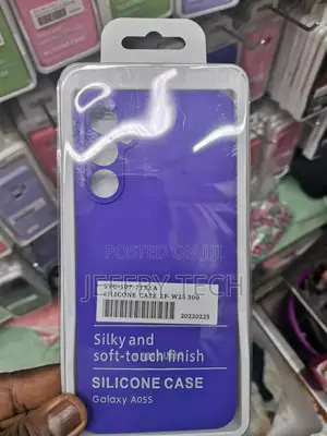 For Samsung Galaxy A05S Case,Soft Silicone Gel Bumper-purple