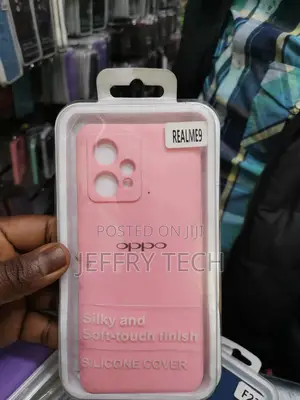 Silicone Soft Back Cover Case For Realme 9 -pink