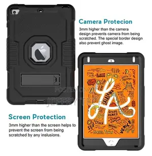 iPad Mini 5 Heavy Duty Shockproof Drop Rugged Case,Black