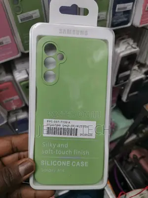 For Samsung Galaxy A14 Case, Soft Silicone Gel Bumper-green