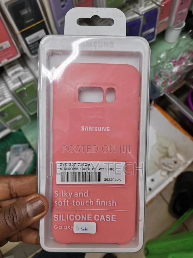 Silicone Soft Back Cover Case For Samsung Galaxy S8+-pink - thumbnail 3