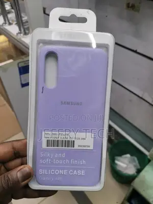 Samsung Galaxy A70 Silicone Case Gel Rubber Bumper -purple