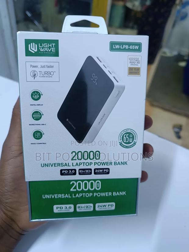 Lightwave 20000mah Powerbank 65w (Fast Charge 20000mah 65w