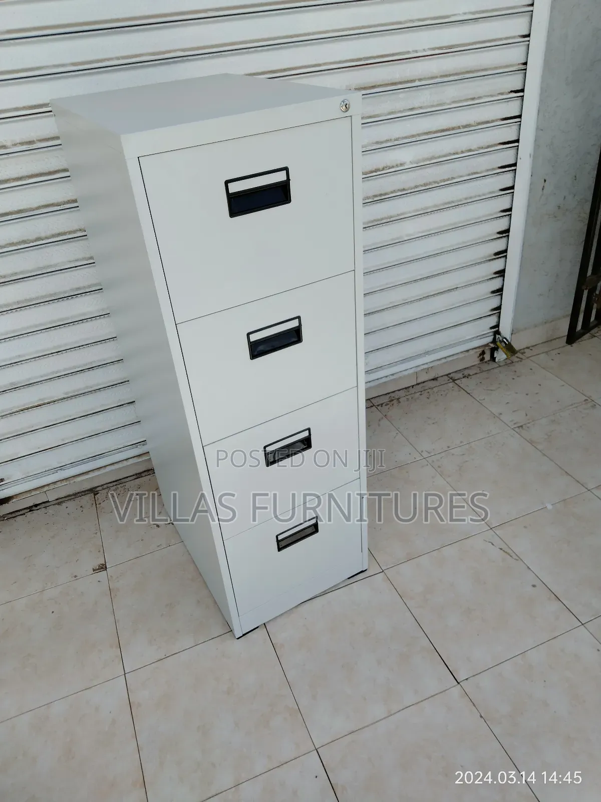 Steel/Metallic 4 Drawer File Cabinet