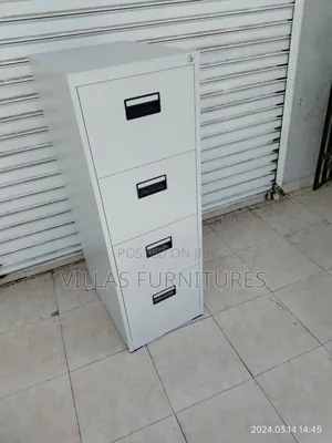 Steel/Metallic 4 Drawer File Cabinet