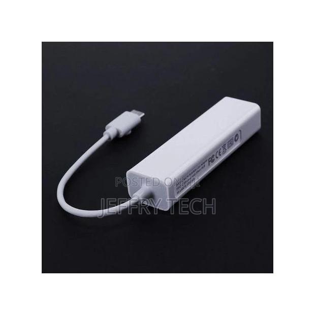 USBC USB 3.1 Type C to USB RJ45 Ethernet Lan Adapter Hub Cab - thumbnail 2