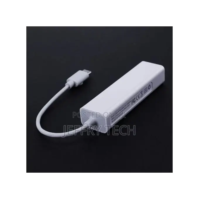 USBC USB 3.1 Type C to USB RJ45 Ethernet Lan Adapter Hub Cab