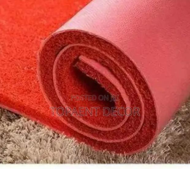 Spaghetti Coiled Red PVC ANTISLIP MATS - main view