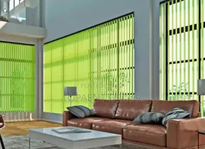 Light Green Vertical Office Blinds