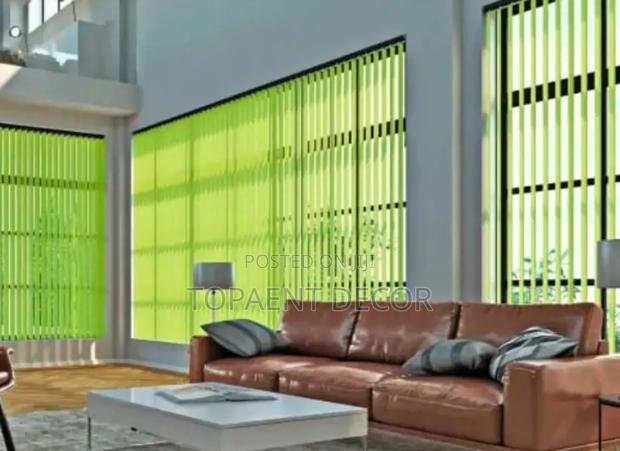 Light Green Vertical Office Blinds - main view
