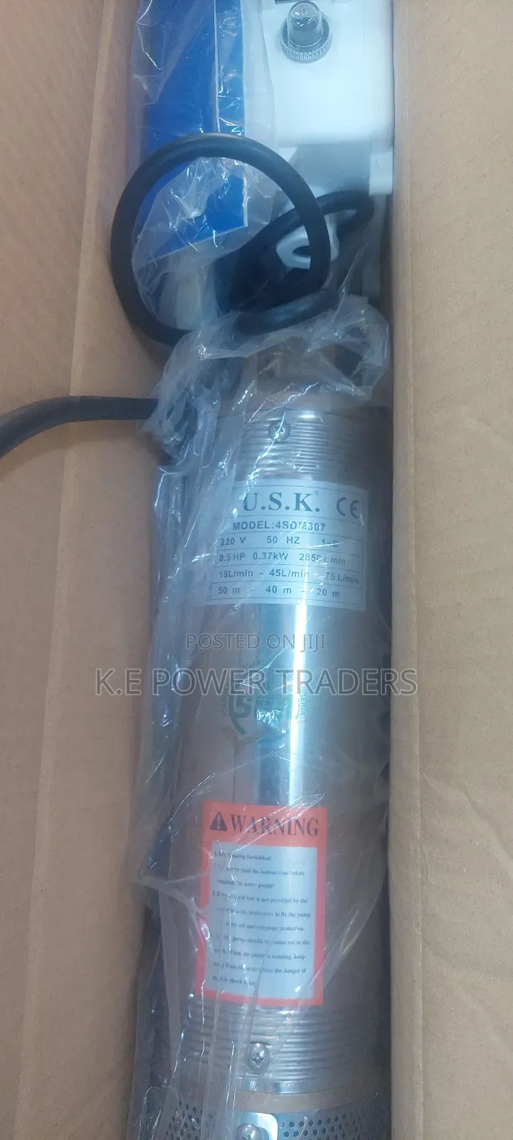 U. S. K 50m 0.5hp Submersible Pump