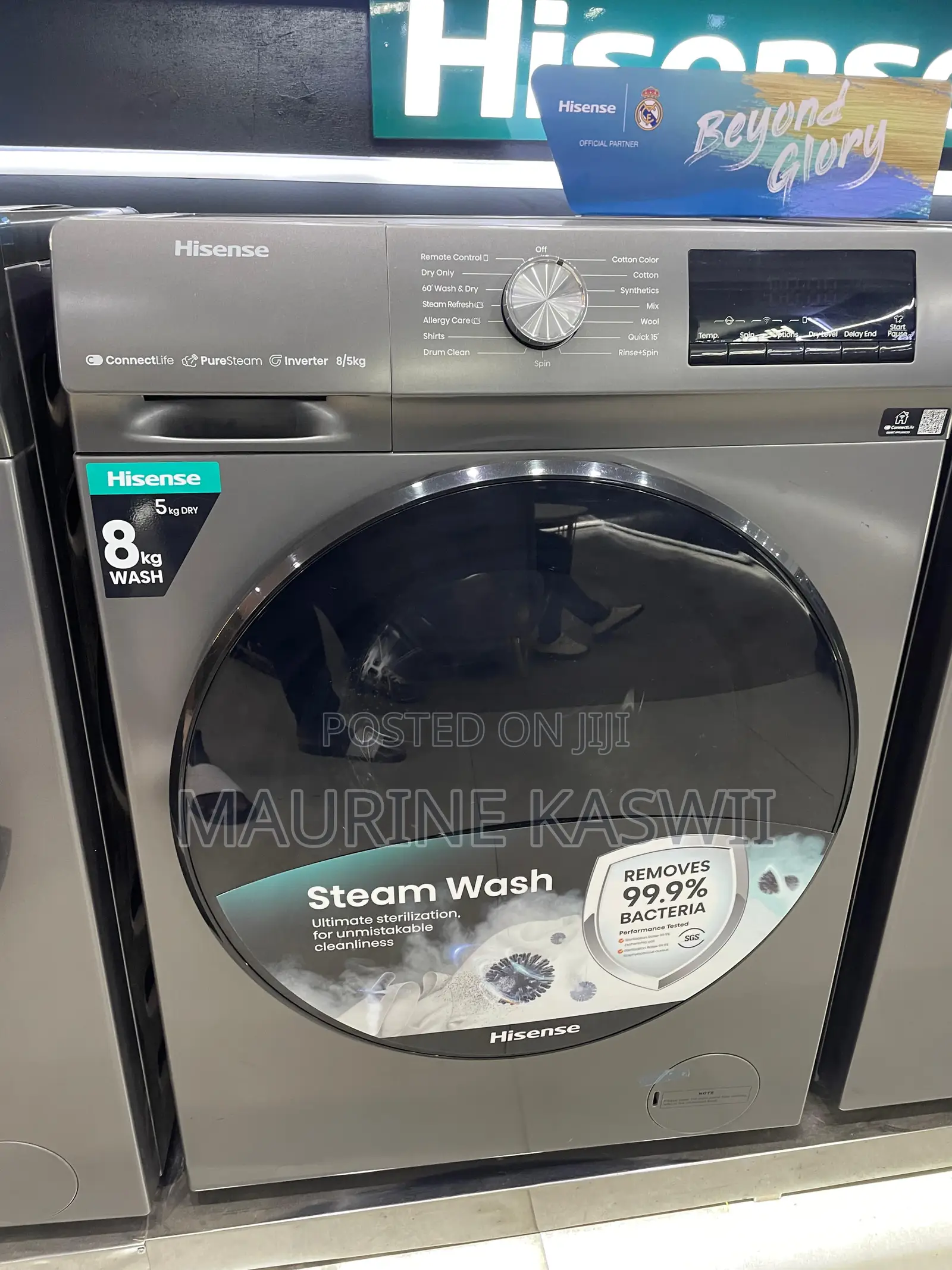Hisense 8/5 Kg Front Load Dryer Machine