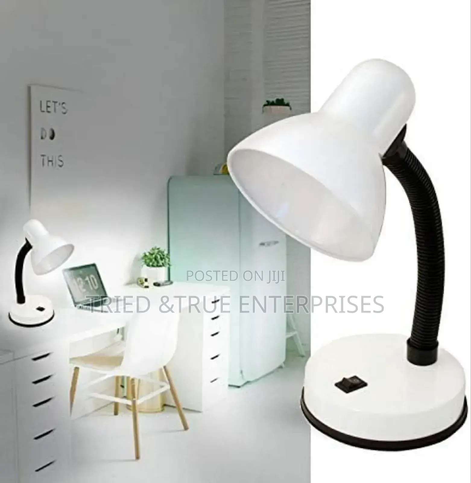 Elegant White Bedside Lamp Ng6