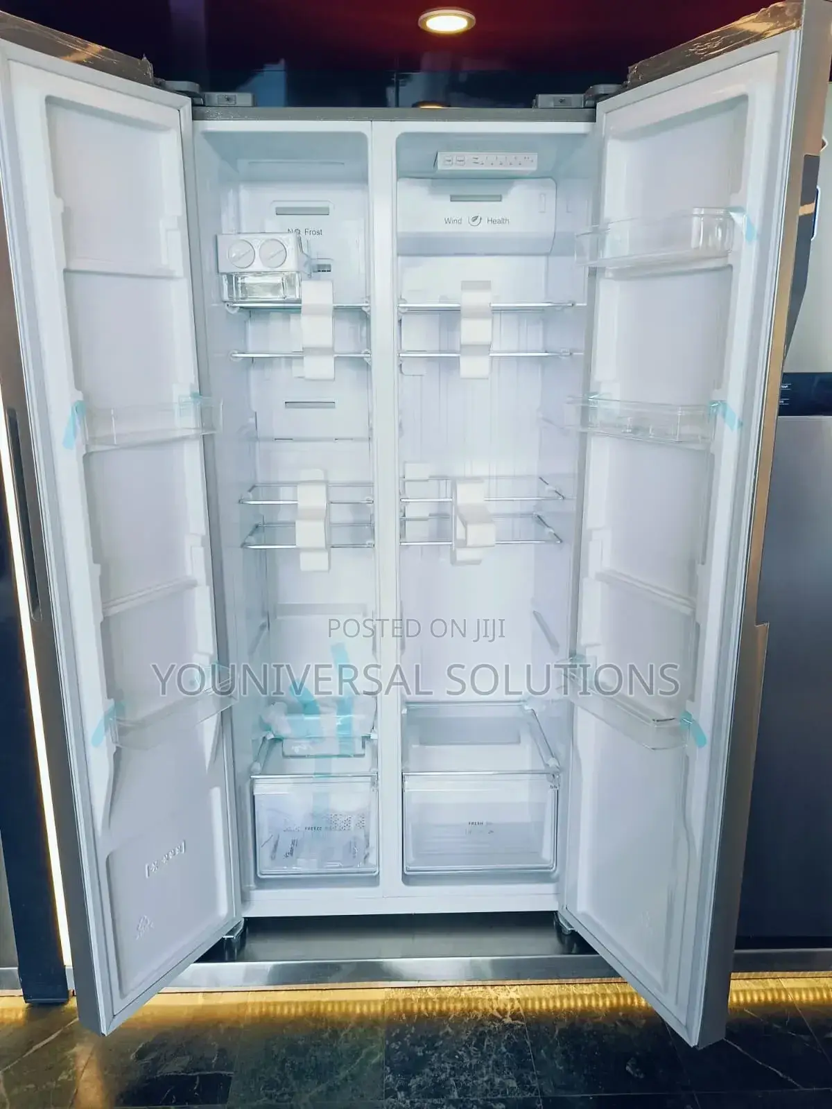 Ramtons Rf/319- 430 Liters Side by Side Led No Frost Fridge