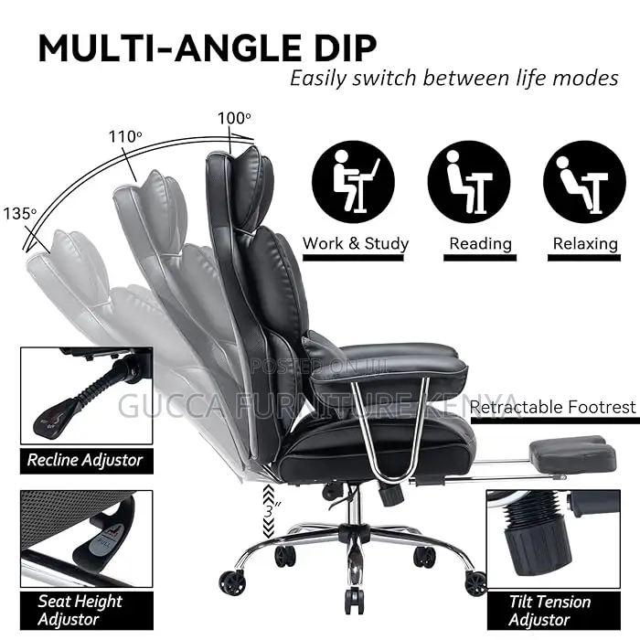 Office Chairs:Directors Executive Swivel Office Leather Seat