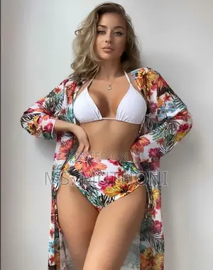 3pcs Floral Women Bikini Swimsuit