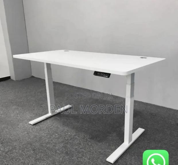 Newly White Adjustable Height Electric Table