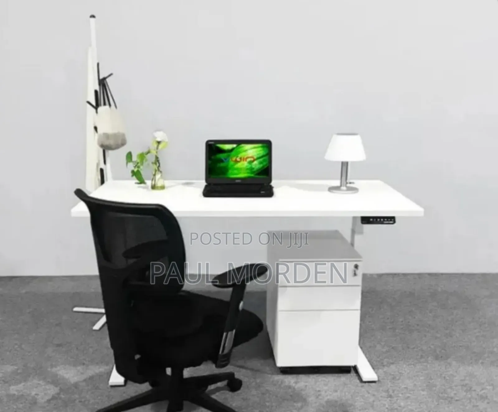 White Electric Adjustable Height Brand New Table