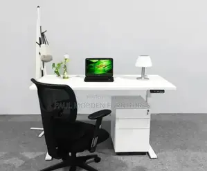 White Electric Adjustable Height Brand New Table