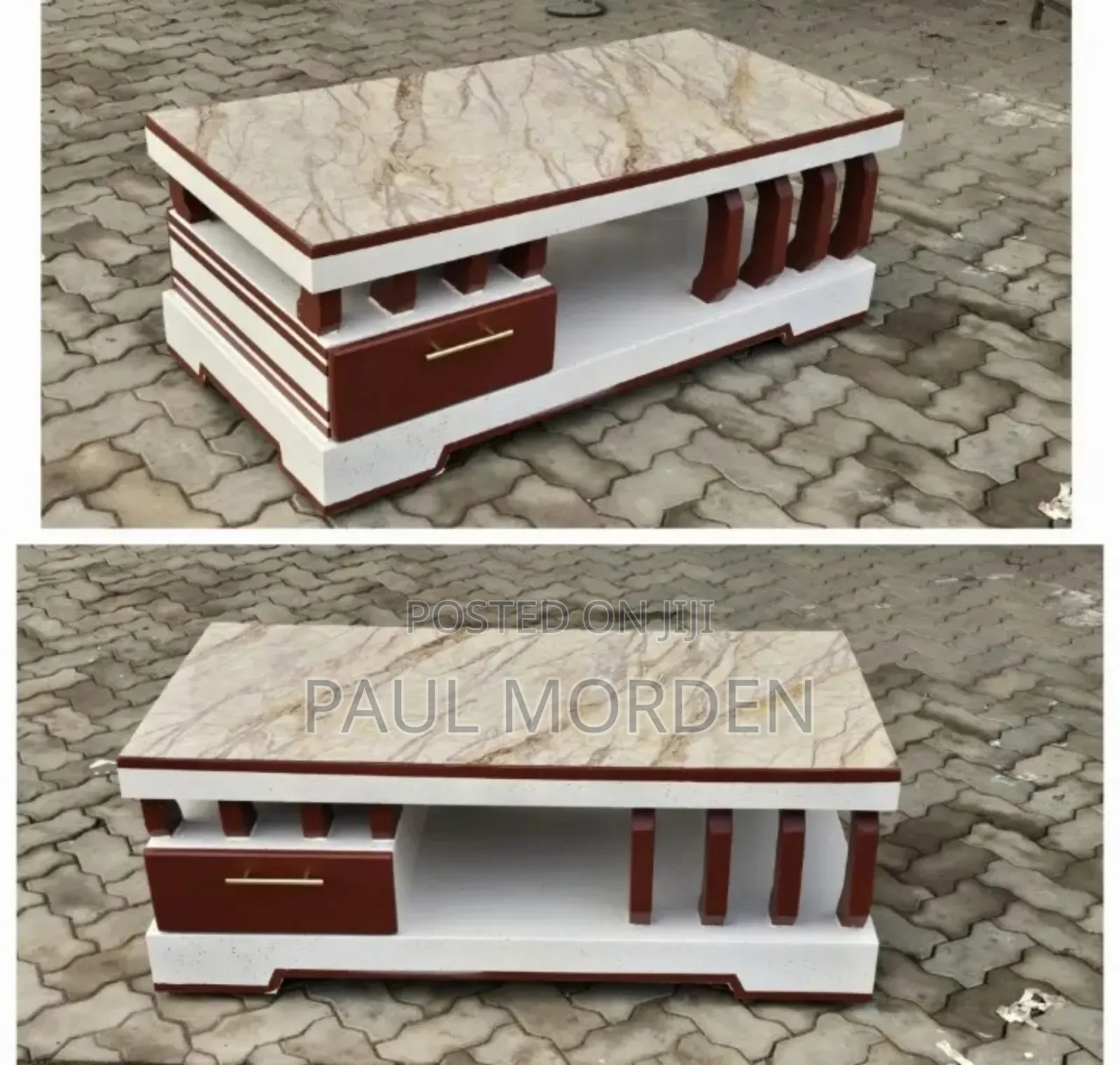 Modern Coffee Table With Marble Tops
