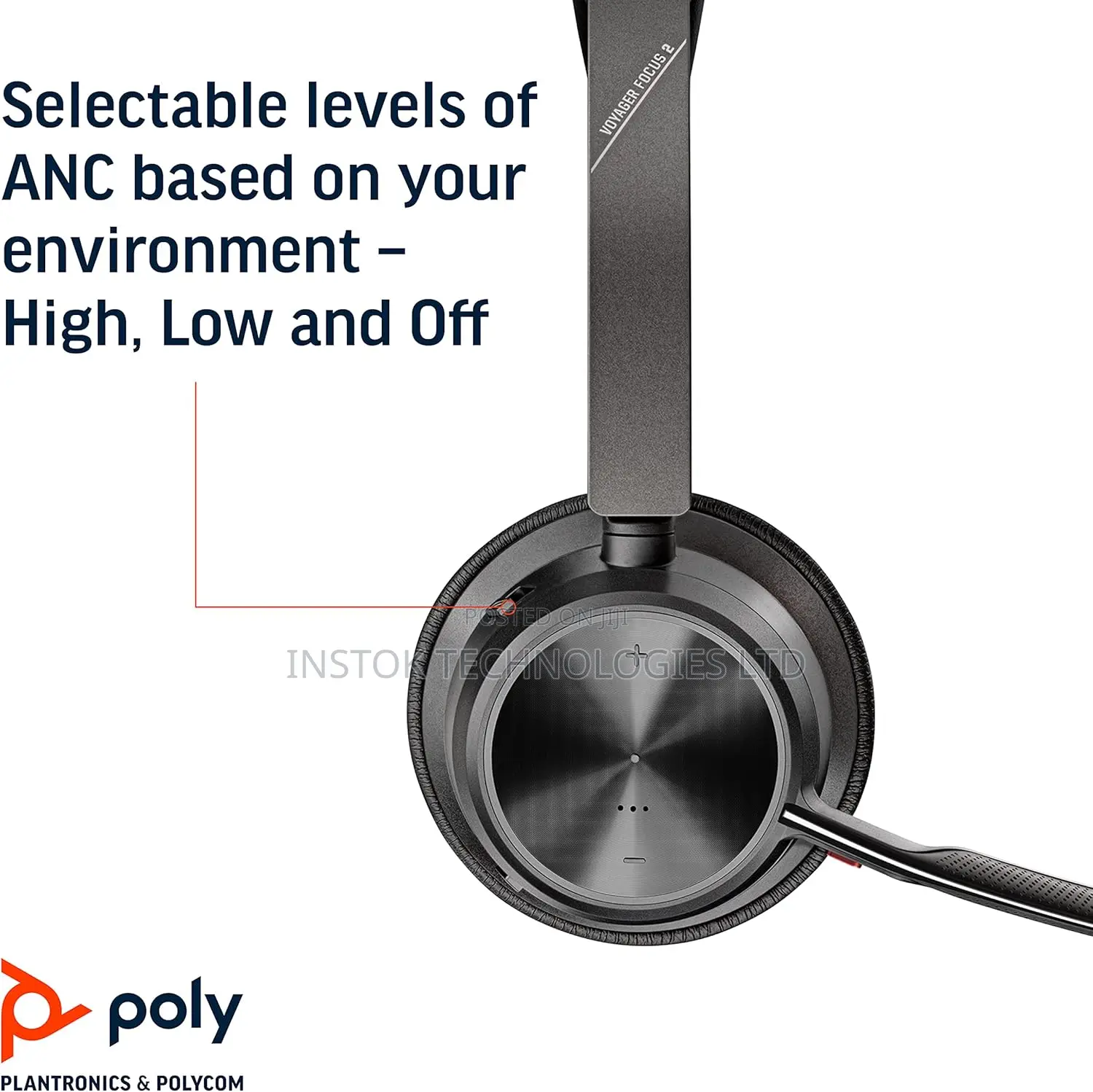 Plantronics Poly Voyager Focus 2 Headsets USB-A