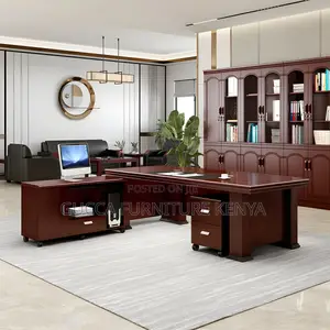 Office Tables: 1800mm L-Shape Design Executive Office Table