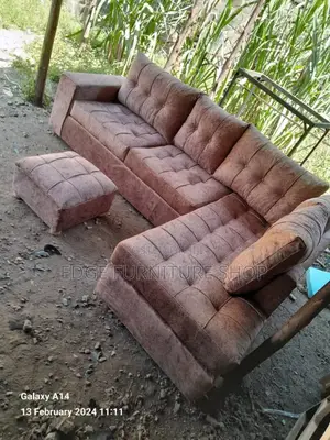 Brown Velvet Corner Seat Available by Order