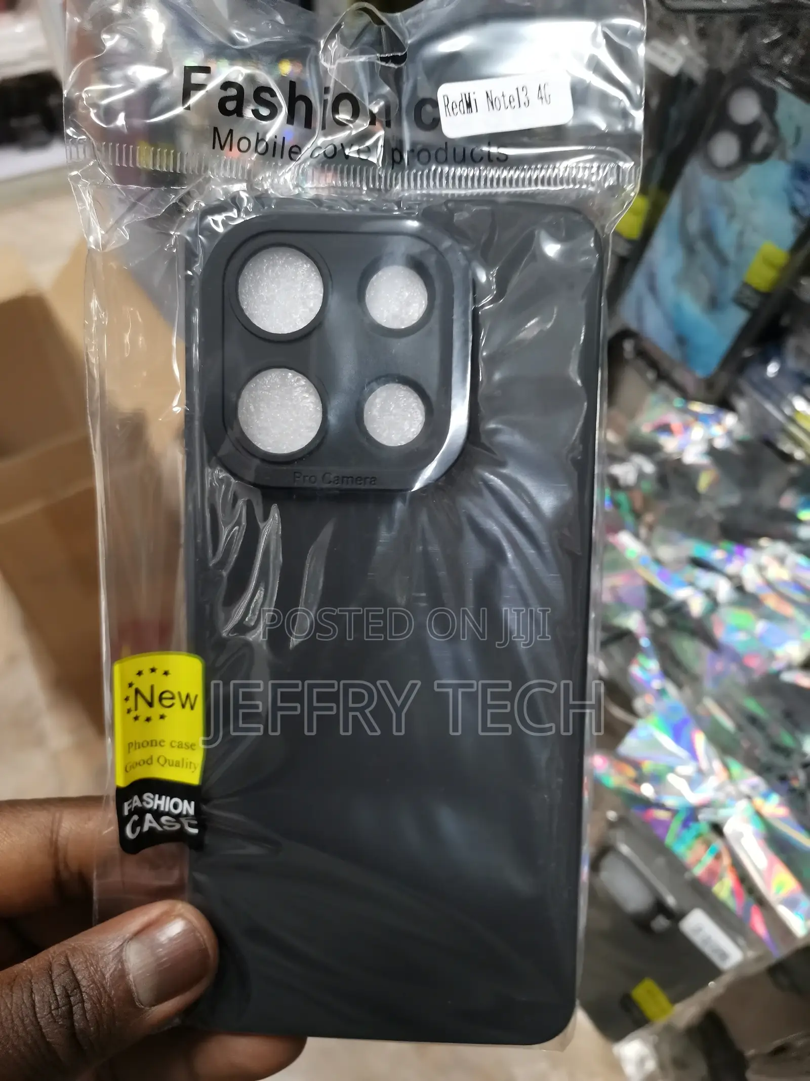 Redmi Note 13 4G Case, Silicone Case Shockproof-Black